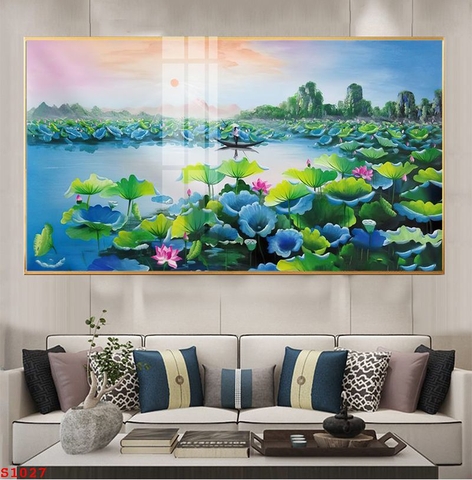 Tranh Hoa Sen Đẹp | Tranh Ngọc Việt - Đắk Lắk | Tranh Ngọc Việt - Xưởng Tranh Đẹp Buôn Ma Thuột (BMT) DakLak