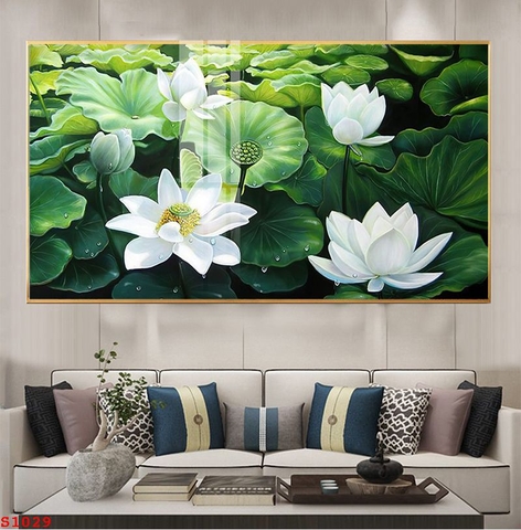 Tranh Hoa Sen Đẹp | Tranh Ngọc Việt - Đắk Lắk | Tranh Ngọc Việt - Xưởng Tranh Đẹp Buôn Ma Thuột (BMT) DakLak