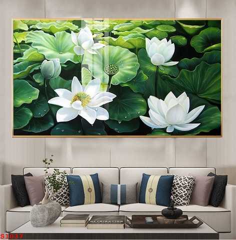 Tranh Hoa Sen Đẹp | Tranh Ngọc Việt - Đắk Lắk | Tranh Ngọc Việt - Xưởng Tranh Đẹp Buôn Ma Thuột (BMT) DakLak