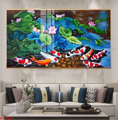 Tranh Cửu Ngư Quần Hội | Tranh Ngọc Việt - Đắk Lắk | Tranh Ngọc Việt - Xưởng Tranh Đẹp Buôn Ma Thuột (BMT) DakLak