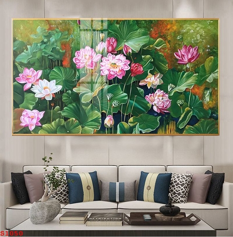 Tranh Hoa Sen Đẹp | Tranh Ngọc Việt - Đắk Lắk | Tranh Ngọc Việt - Xưởng Tranh Đẹp Buôn Ma Thuột (BMT) DakLak