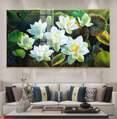 Tranh Hoa Sen Đẹp | Tranh Ngọc Việt - Đắk Lắk | Tranh Ngọc Việt - Xưởng Tranh Đẹp Buôn Ma Thuột (BMT) DakLak