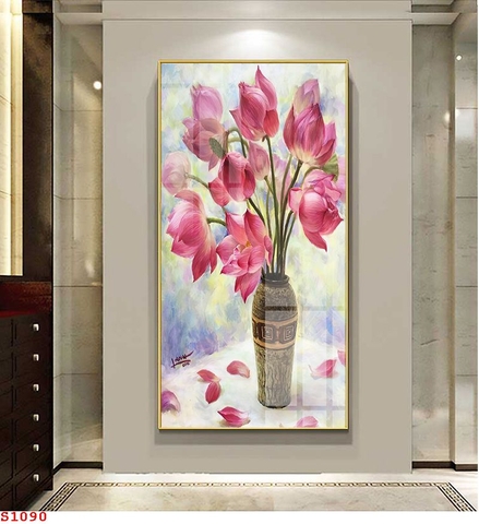 Tranh Hoa Sen Đẹp | Tranh Ngọc Việt - Đắk Lắk | Tranh Ngọc Việt - Xưởng Tranh Đẹp Buôn Ma Thuột (BMT) DakLak