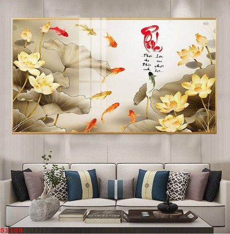 Tranh Cửu Ngư Quần Hội | Tranh Ngọc Việt - Đắk Lắk | Tranh Ngọc Việt - Xưởng Tranh Đẹp Buôn Ma Thuột (BMT) DakLak