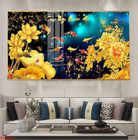 Tranh Cửu Ngư Quần Hội | Tranh Ngọc Việt - Đắk Lắk | Tranh Ngọc Việt - Xưởng Tranh Đẹp Buôn Ma Thuột (BMT) DakLak