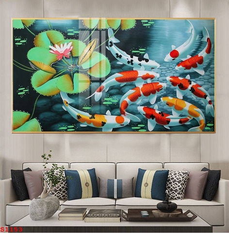 Tranh Cửu Ngư Quần Hội | Tranh Ngọc Việt - Đắk Lắk | Tranh Ngọc Việt - Xưởng Tranh Đẹp Buôn Ma Thuột (BMT) DakLak