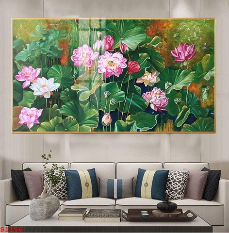 Tranh Hoa Sen Đẹp | Tranh Ngọc Việt - Đắk Lắk | Tranh Ngọc Việt - Xưởng Tranh Đẹp Buôn Ma Thuột (BMT) DakLak