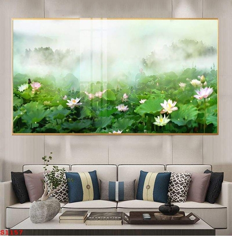 Tranh Hoa Sen Đẹp | Tranh Ngọc Việt - Đắk Lắk | Tranh Ngọc Việt - Xưởng Tranh Đẹp Buôn Ma Thuột (BMT) DakLak