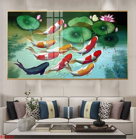 Tranh Cửu Ngư Quần Hội | Tranh Ngọc Việt - Đắk Lắk | Tranh Ngọc Việt - Xưởng Tranh Đẹp Buôn Ma Thuột (BMT) DakLak