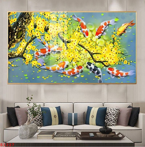 Tranh Cửu Ngư Quần Hội | Tranh Ngọc Việt - Đắk Lắk | Tranh Ngọc Việt - Xưởng Tranh Đẹp Buôn Ma Thuột (BMT) DakLak