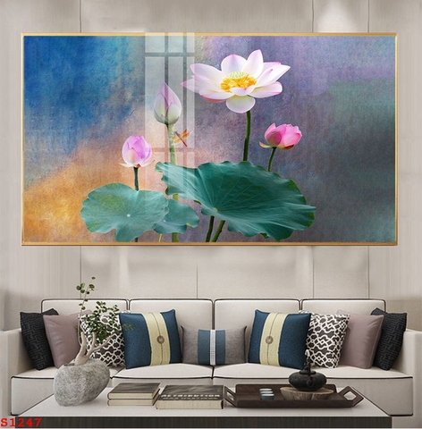 Tranh Hoa Sen Đẹp | Tranh Ngọc Việt - Đắk Lắk | Tranh Ngọc Việt - Xưởng Tranh Đẹp Buôn Ma Thuột (BMT) DakLak