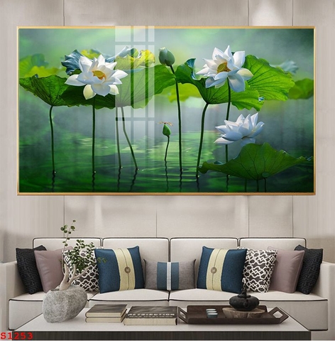 Tranh Hoa Sen Đẹp | Tranh Ngọc Việt - Đắk Lắk | Tranh Ngọc Việt - Xưởng Tranh Đẹp Buôn Ma Thuột (BMT) DakLak