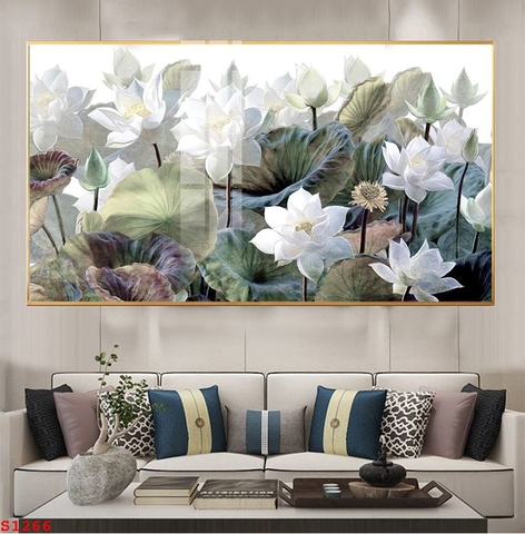 Tranh Hoa Sen Đẹp | Tranh Ngọc Việt - Đắk Lắk | Tranh Ngọc Việt - Xưởng Tranh Đẹp Buôn Ma Thuột (BMT) DakLak