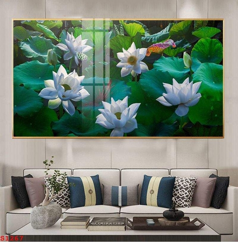 Tranh Hoa Sen Đẹp | Tranh Ngọc Việt - Đắk Lắk | Tranh Ngọc Việt - Xưởng Tranh Đẹp Buôn Ma Thuột (BMT) DakLak