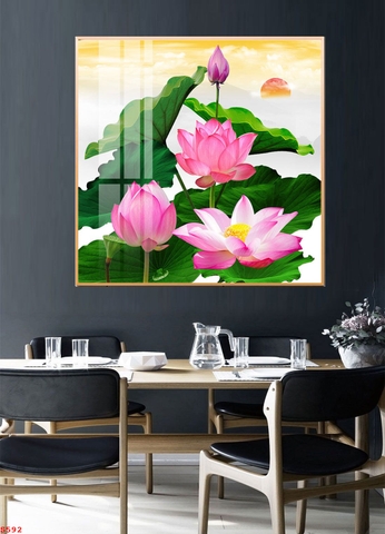 Tranh Hoa Sen Đẹp | Tranh Ngọc Việt - Đắk Lắk | Tranh Ngọc Việt - Xưởng Tranh Đẹp Buôn Ma Thuột (BMT) DakLak
