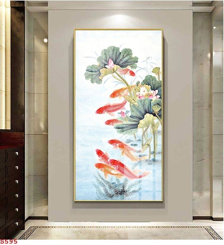 Tranh Cửu Ngư Quần Hội | Tranh Ngọc Việt - Đắk Lắk | Tranh Ngọc Việt - Xưởng Tranh Đẹp Buôn Ma Thuột (BMT) DakLak