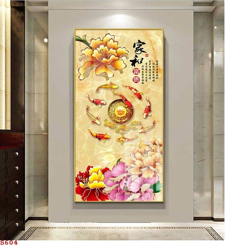 Tranh Cửu Ngư Quần Hội | Tranh Ngọc Việt - Đắk Lắk | Tranh Ngọc Việt - Xưởng Tranh Đẹp Buôn Ma Thuột (BMT) DakLak