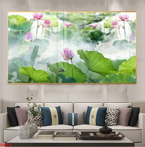 Tranh Hoa Sen Đẹp | Tranh Ngọc Việt - Đắk Lắk | Tranh Ngọc Việt - Xưởng Tranh Đẹp Buôn Ma Thuột (BMT) DakLak