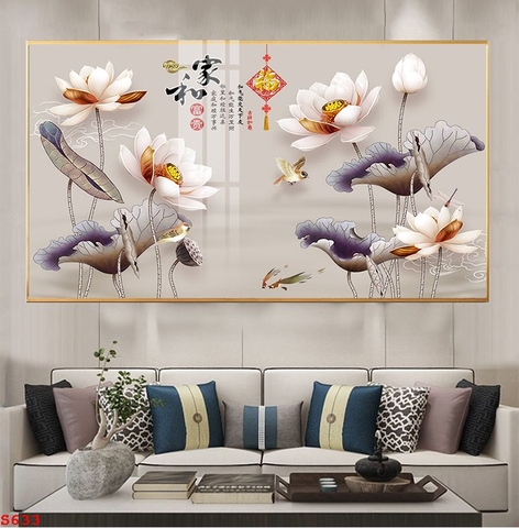 Tranh Hoa Sen Đẹp | Tranh Ngọc Việt - Đắk Lắk | Tranh Ngọc Việt - Xưởng Tranh Đẹp Buôn Ma Thuột (BMT) DakLak