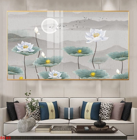 Tranh Hoa Sen Đẹp | Tranh Ngọc Việt - Đắk Lắk | Tranh Ngọc Việt - Xưởng Tranh Đẹp Buôn Ma Thuột (BMT) DakLak