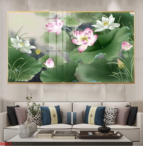 Tranh Hoa Sen Đẹp | Tranh Ngọc Việt - Đắk Lắk | Tranh Ngọc Việt - Xưởng Tranh Đẹp Buôn Ma Thuột (BMT) DakLak