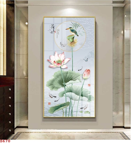 Tranh Hoa Sen Đẹp | Tranh Ngọc Việt - Đắk Lắk | Tranh Ngọc Việt - Xưởng Tranh Đẹp Buôn Ma Thuột (BMT) DakLak