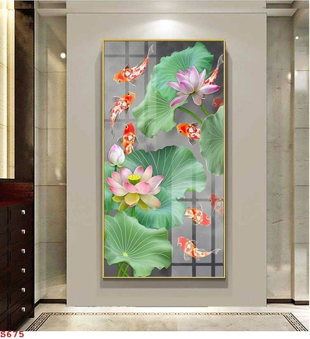 Tranh Cửu Ngư Quần Hội | Tranh Ngọc Việt - Đắk Lắk | Tranh Ngọc Việt - Xưởng Tranh Đẹp Buôn Ma Thuột (BMT) DakLak