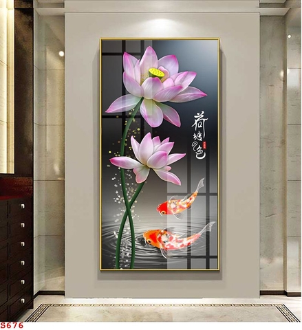 Tranh Hoa Sen Đẹp | Tranh Ngọc Việt - Đắk Lắk | Tranh Ngọc Việt - Xưởng Tranh Đẹp Buôn Ma Thuột (BMT) DakLak