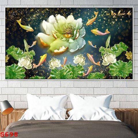 Tranh Cửu Ngư Quần Hội | Tranh Ngọc Việt - Đắk Lắk | Tranh Ngọc Việt - Xưởng Tranh Đẹp Buôn Ma Thuột (BMT) DakLak