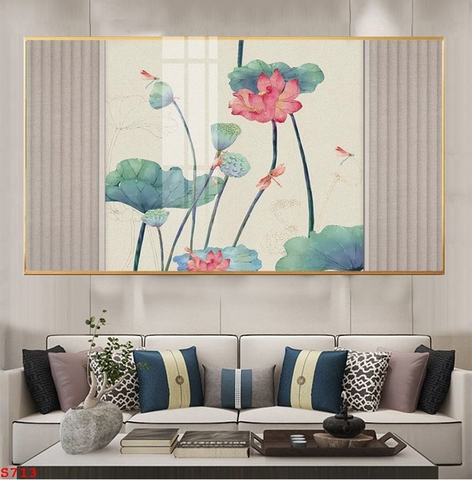 Tranh Hoa Sen Đẹp | Tranh Ngọc Việt - Đắk Lắk | Tranh Ngọc Việt - Xưởng Tranh Đẹp Buôn Ma Thuột (BMT) DakLak