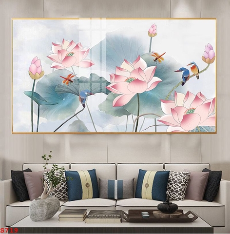 Tranh Hoa Sen Đẹp | Tranh Ngọc Việt - Đắk Lắk | Tranh Ngọc Việt - Xưởng Tranh Đẹp Buôn Ma Thuột (BMT) DakLak