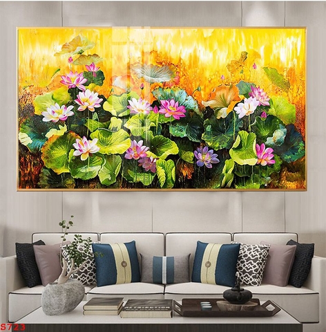 Tranh Hoa Sen Đẹp | Tranh Ngọc Việt - Đắk Lắk | Tranh Ngọc Việt - Xưởng Tranh Đẹp Buôn Ma Thuột (BMT) DakLak