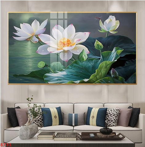 Tranh Hoa Sen Đẹp | Tranh Ngọc Việt - Đắk Lắk | Tranh Ngọc Việt - Xưởng Tranh Đẹp Buôn Ma Thuột (BMT) DakLak