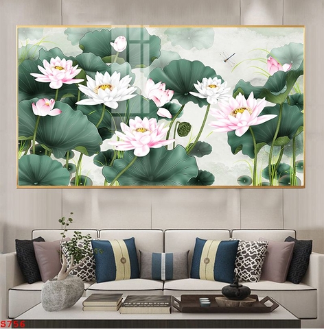 Tranh Hoa Sen Đẹp | Tranh Ngọc Việt - Đắk Lắk | Tranh Ngọc Việt - Xưởng Tranh Đẹp Buôn Ma Thuột (BMT) DakLak