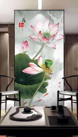 Tranh Hoa Sen Đẹp | Tranh Ngọc Việt - Đắk Lắk | Tranh Ngọc Việt - Xưởng Tranh Đẹp Buôn Ma Thuột (BMT) DakLak