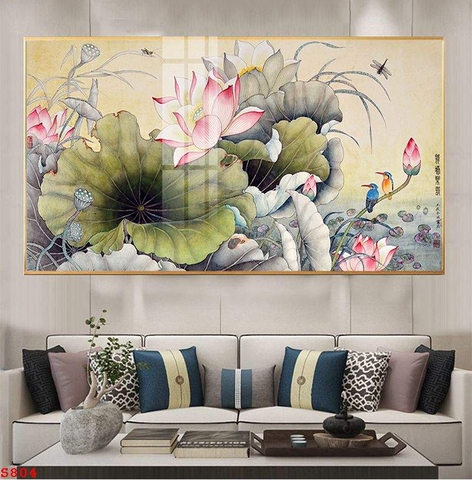 Tranh Hoa Sen Đẹp | Tranh Ngọc Việt - Đắk Lắk | Tranh Ngọc Việt - Xưởng Tranh Đẹp Buôn Ma Thuột (BMT) DakLak