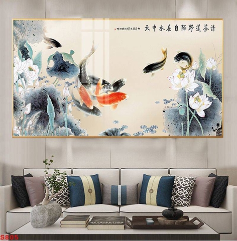 Tranh Cửu Ngư Quần Hội | Tranh Ngọc Việt - Đắk Lắk | Tranh Ngọc Việt - Xưởng Tranh Đẹp Buôn Ma Thuột (BMT) DakLak