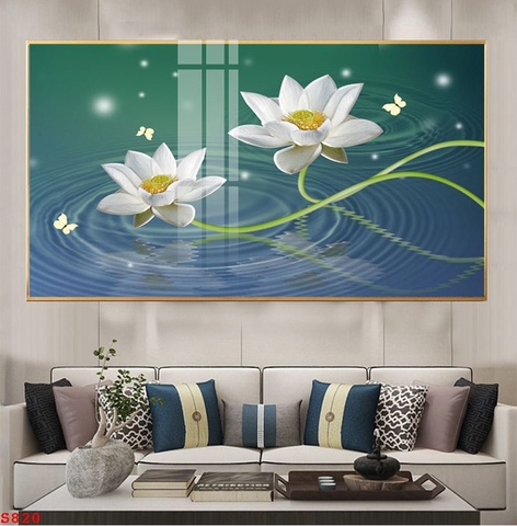 Tranh Hoa Sen Đẹp | Tranh Ngọc Việt - Đắk Lắk | Tranh Ngọc Việt - Xưởng Tranh Đẹp Buôn Ma Thuột (BMT) DakLak