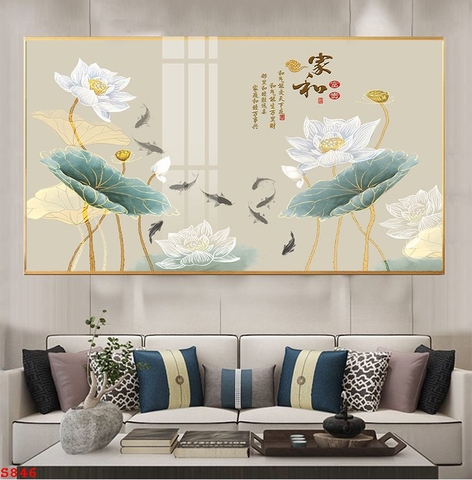 Tranh Hoa Sen Đẹp | Tranh Ngọc Việt - Đắk Lắk | Tranh Ngọc Việt - Xưởng Tranh Đẹp Buôn Ma Thuột (BMT) DakLak