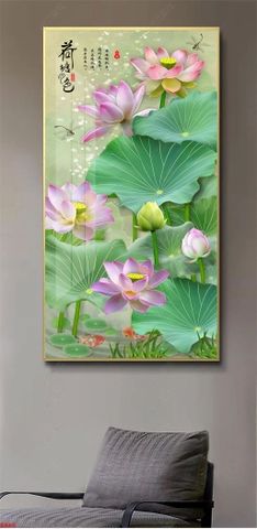 Tranh Hoa Sen Đẹp | Tranh Ngọc Việt - Đắk Lắk | Tranh Ngọc Việt - Xưởng Tranh Đẹp Buôn Ma Thuột (BMT) DakLak