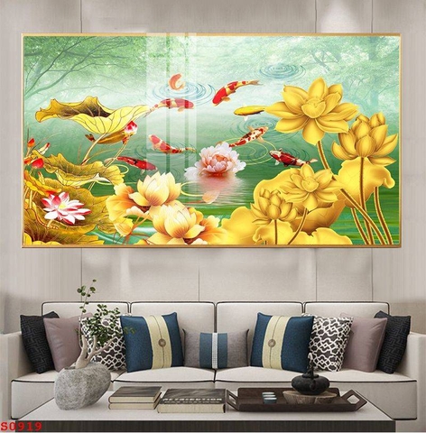 Tranh Cửu Ngư Quần Hội | Tranh Ngọc Việt - Đắk Lắk | Tranh Ngọc Việt - Xưởng Tranh Đẹp Buôn Ma Thuột (BMT) DakLak