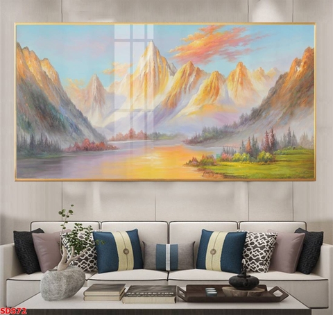 Tranh Phonh Cảnh Núi | Tranh Ngọc Việt - Đắk Lắk | Tranh Ngọc Việt - Xưởng Tranh Đẹp Buôn Ma Thuột (BMT) DakLak