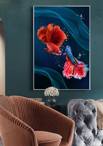 Tranh Cá Phong Thủy | Tranh Ngọc Việt - Đắk Lắk | Tranh Ngọc Việt - Xưởng Tranh Đẹp Buôn Ma Thuột (BMT) DakLak