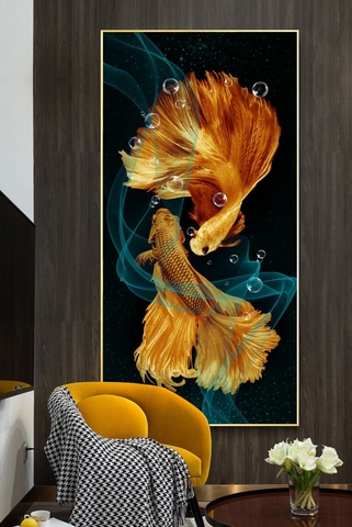 Tranh Cá Phong Thủy | Tranh Ngọc Việt - Đắk Lắk | Tranh Ngọc Việt - Xưởng Tranh Đẹp Buôn Ma Thuột (BMT) DakLak