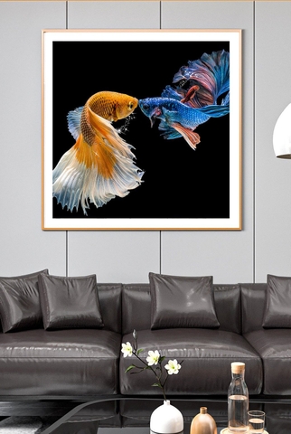 Tranh Cá Phong Thủy | Tranh Ngọc Việt - Đắk Lắk | Tranh Ngọc Việt - Xưởng Tranh Đẹp Buôn Ma Thuột (BMT) DakLak