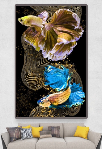 Tranh Cá Phong Thủy | Tranh Ngọc Việt - Đắk Lắk | Tranh Ngọc Việt - Xưởng Tranh Đẹp Buôn Ma Thuột (BMT) DakLak