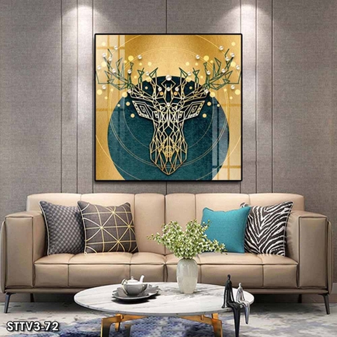 Tranh Hươu Tài Lộc | Tranh Ngọc Việt - Đắk Lắk | Tranh Ngọc Việt - Xưởng Tranh Đẹp Buôn Ma Thuột (BMT) DakLak