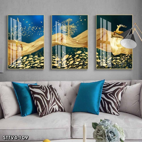 Tranh Hươu Tài Lộc | Tranh Ngọc Việt - Đắk Lắk | Tranh Ngọc Việt - Xưởng Tranh Đẹp Buôn Ma Thuột (BMT) DakLak