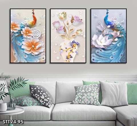 Tranh Chim Công Đẹp | Tranh Ngọc Việt - Đắk Lắk | Tranh Ngọc Việt - Xưởng Tranh Đẹp Buôn Ma Thuột (BMT) DakLak