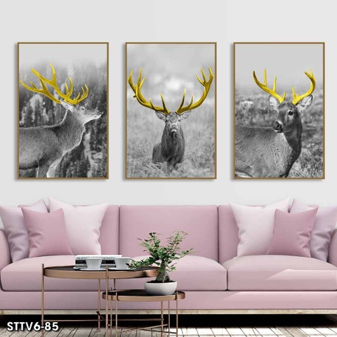 Tranh Hươu Tài Lộc | Tranh Ngọc Việt - Đắk Lắk | Tranh Ngọc Việt - Xưởng Tranh Đẹp Buôn Ma Thuột (BMT) DakLak